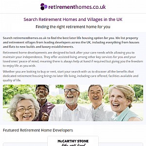 UK on the Retirement Homes