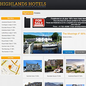 Website of Highlands Hotels