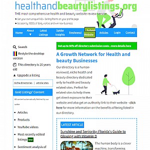 Health and Beauty Listings